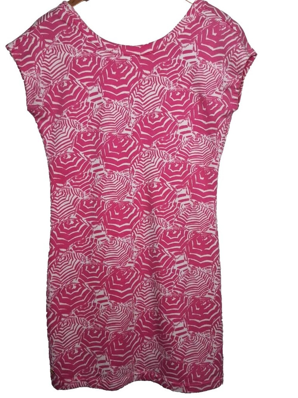 Lilly Pulitzer Dress Small Oh Cabana Boy French Terry Beach Coastal Pink - Picture 1 of 9